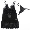 Subblime - Babydoll  Bretelles En Dentelle Réglables Noir S/M